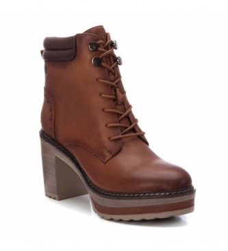 Carmela Brown leather ankle boots 67397 -Height heel: 9cm