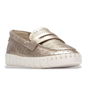 Carmela Mocassins de couro 163212 dourado