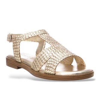 Carmela Gold 162199 Leather Sandal