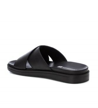 Carmela Leren sandalen 160819 zwart