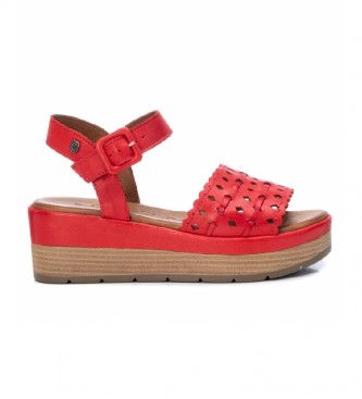 Carmela Sandalias de piel 067820 rojo - Tienda Esdemarca moda, calzado y  complementos - zapatos de marca y zapatillas de marca