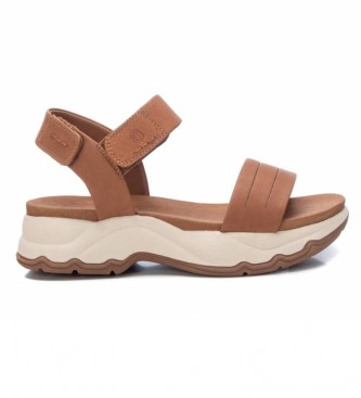 Carmela Leather Sandals 067893 brown
