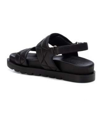 Carmela Leren sandalen 068290 zwart 