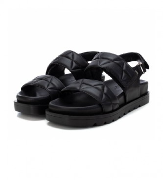 Carmela Leren sandalen 068290 zwart 
