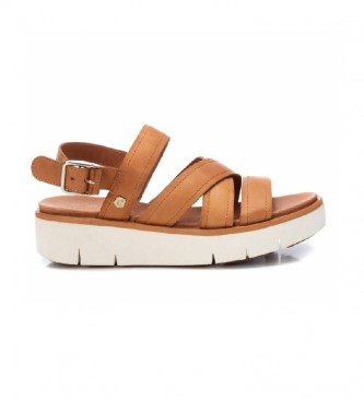 Carmela Leather sandals 068418 camel