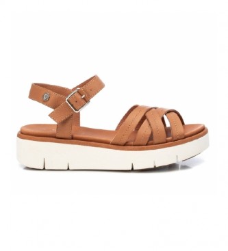 Carmela Leather sandals 068421camel