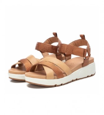 Carmela Leather sandals 068468 camel