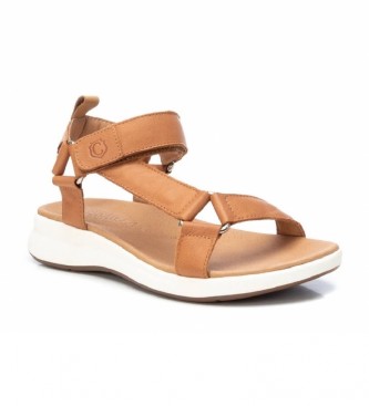 Carmela Leather sandals 068513 camel