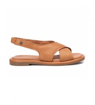 Carmela Leather sandals 068528 camel