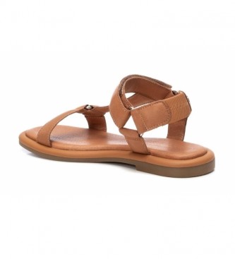 Carmela Leather sandals 068544 camel