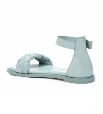 Carmela Leren sandalen 068547 blauw
