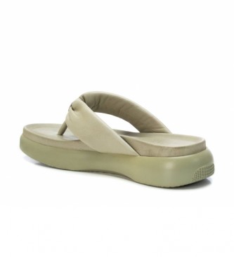 Carmela Leren sandalen 068560 groen