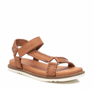 Carmela Leather sandals 068580 camel