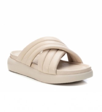 Carmela Beige leather sandals 068586