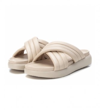 Carmela Beige leather sandals 068586