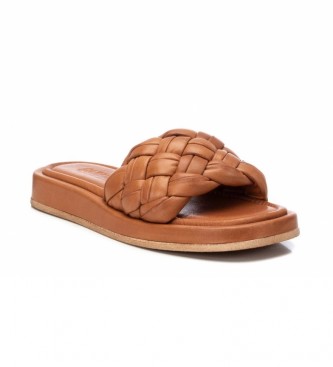 Carmela Leather sandals 068590 camel
