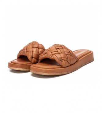 Carmela Leather sandals 068590 camel