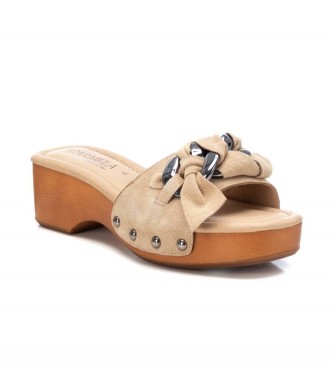 Carmela Lederen sandalen 160466 beige