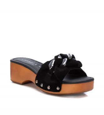 Carmela Leren sandalen 160466 zwart 