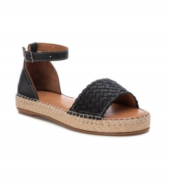 Carmela Leren sandalen 160479 zwart
