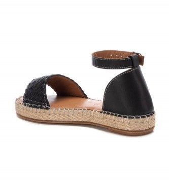 Carmela Leren sandalen 160479 zwart