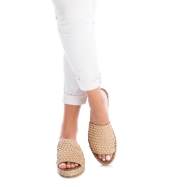 Carmela Leren sandalen 160487 beige
