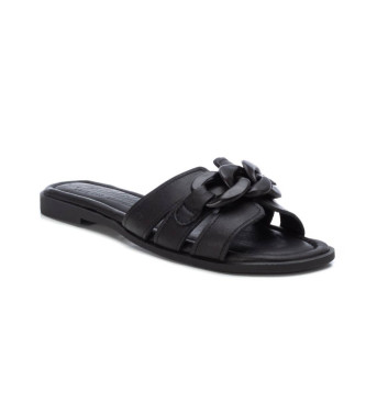 Carmela Leren sandalen 160543 zwart