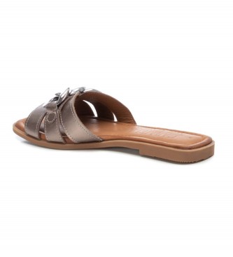 Carmela Leather Sandals 160543 copper brown