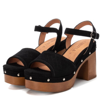 Carmela Leather Sandals 160623 black