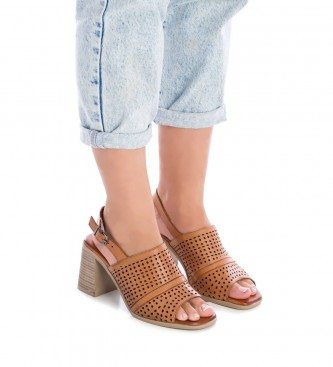 Carmela Leather sandals 160651 brown -Heel height 9cm