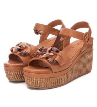Carmela Lder sandaler 160724 brun
