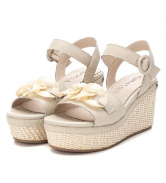 Carmela Lder sandaler 160724 hvid