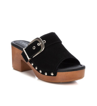 Carmela Sandlias em pele 160736 preto