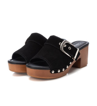 Carmela Sandlias em pele 160736 preto