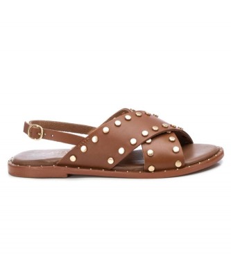 Carmela Leren sandalen 160741 bruin