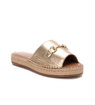 Carmela Leren sandalen 160755 goud