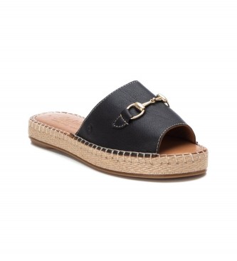 Carmela Leren sandalen 160755 zwart