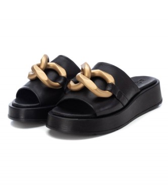 Carmela Leren sandalen 160774 zwart