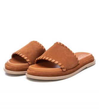Carmela Leather Sandals 160778 brown