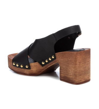 Carmela Sandales en cuir 160781 noir