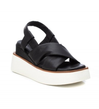 Carmela Leren sandalen 160787 zwart