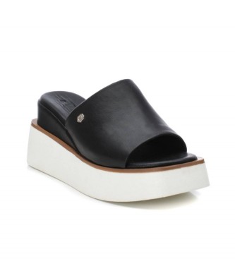 Carmela Leren sandalen 160788 zwart