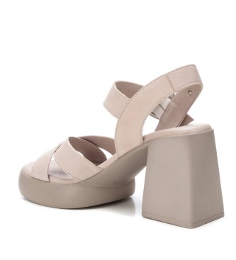 Carmela Sandalias de piel 160793 nude -Altura tacn 9cm-