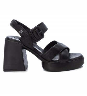 Carmela Leather Sandals 160793 black -Heel height 9cm