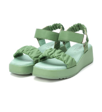Carmela Sandales en cuir 160811 vert