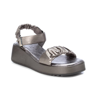 Carmela Sandali in pelle 160811 argento