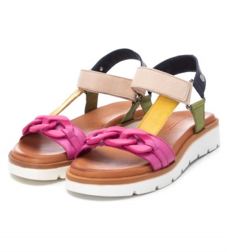 Carmela Skórzane sandały 160814 multicolor