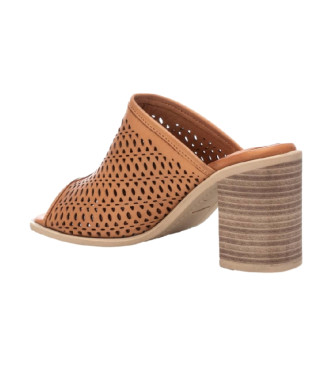 Carmela Leather sandals 161347 brown -height heel: 8cm