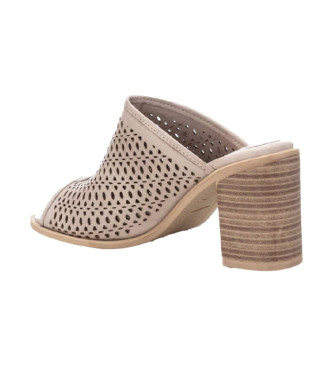 Carmela Leather sandals 161347 brown -height heel: 8cm