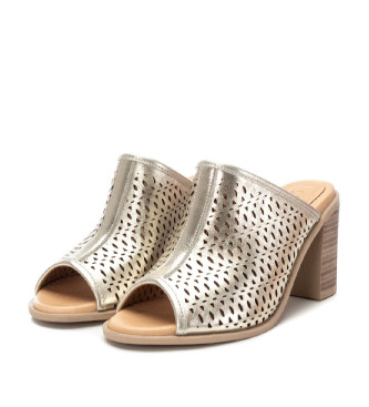 Carmela Leather sandals 161347 gold -height heel: 8cm
